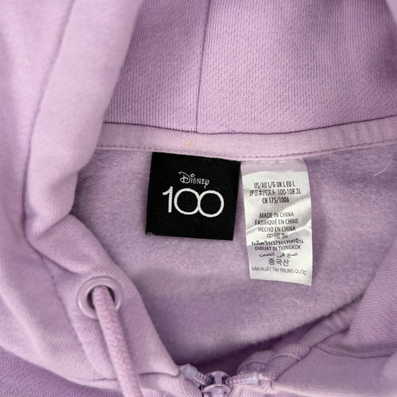 NEW Disney Parks 100 Years of Music And Wonder Purple Hoodie sz Large HTF RARE - Picture 5 of 8